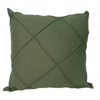 Capa P/ Almofada Verde Drapeada - 45x45cm