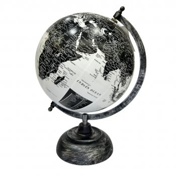 Globo Decorativo Preto e Branco - 30cm