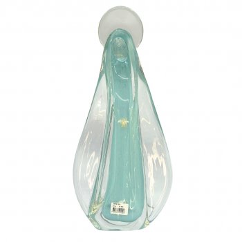 Imagem Nossa Senhora em Cristal Murano Azul Claro - 41cm