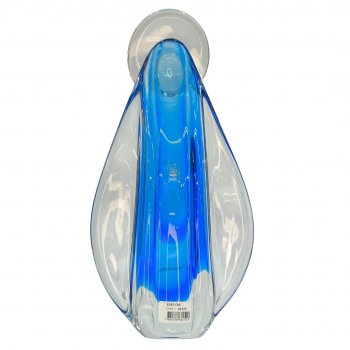 Imagem Nossa Senhora em Cristal Murano Azul - 35cm