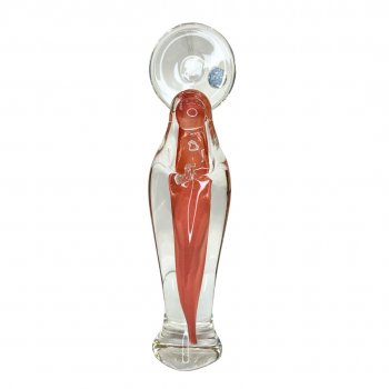 Nossa Senhora em Murano Labone Rosa Salmão - 31cm