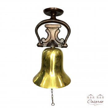 Sino de Bronze G - Com Suporte de Alumínio Fundido (24 CM)