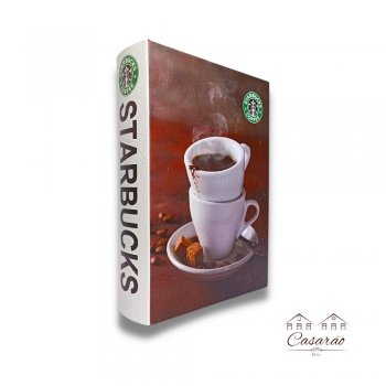 Caixa Livro - Starbucks (30 CM)