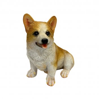 Escultura Cachorro Corgi - 21CM