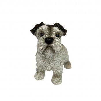 Escultura Cachorro Schnauzer - 13CM