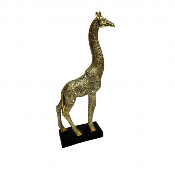 Escultura Girafa Dourada - 33,5CM