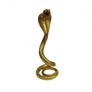 Escultura Cobra Dourada - 40CM