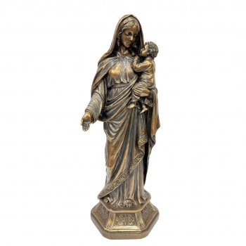 Escultura Nossa Senhora Com Jesus - 29CM